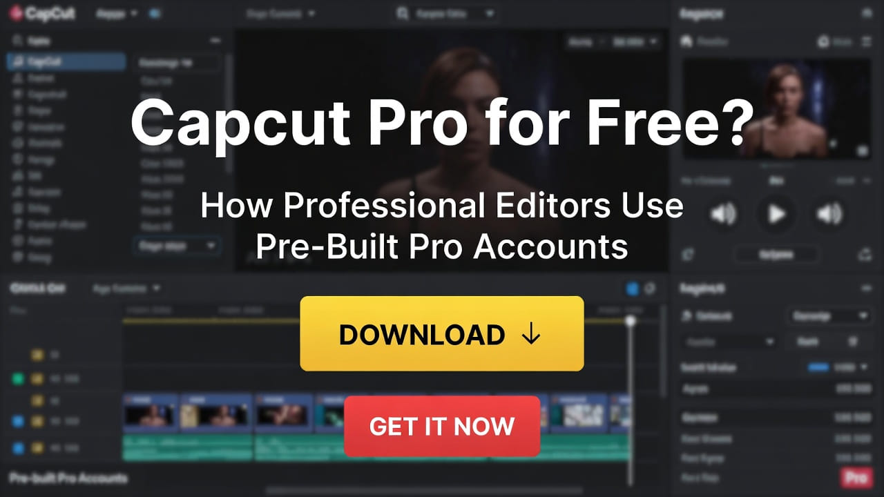 Capcut Pro for Free? How Professional Editors Use Pre-Built Pro Accounts
